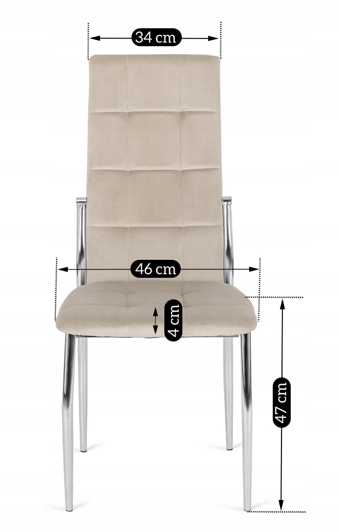 Wymiary MOLLY – rysunek 1