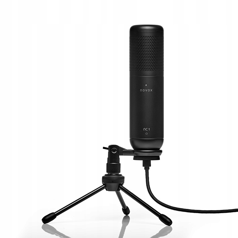 NOVOX NC-1 NC1 BLACK USB-C MIKROFON POJEMNOŚCIOWY + POP FILTR + RAMIĘ +KOSZ Model NC1 V2