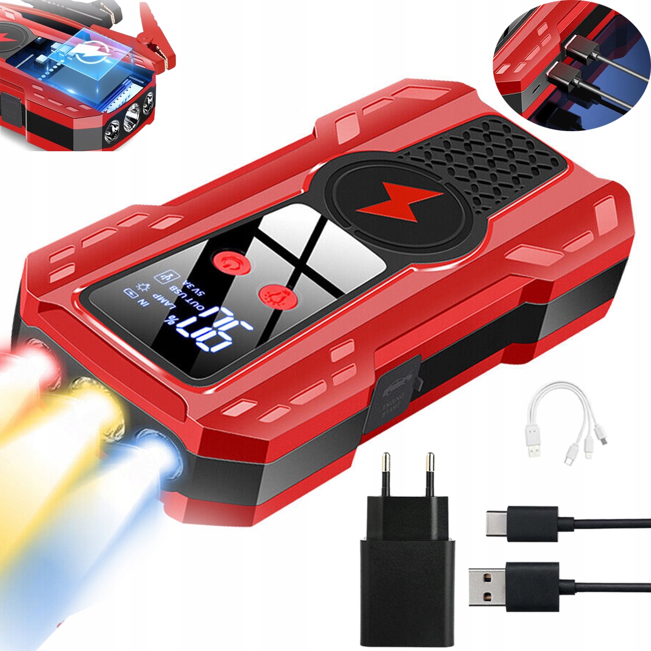 jump starter powerbanka do auta startér do auta booster 99900mah