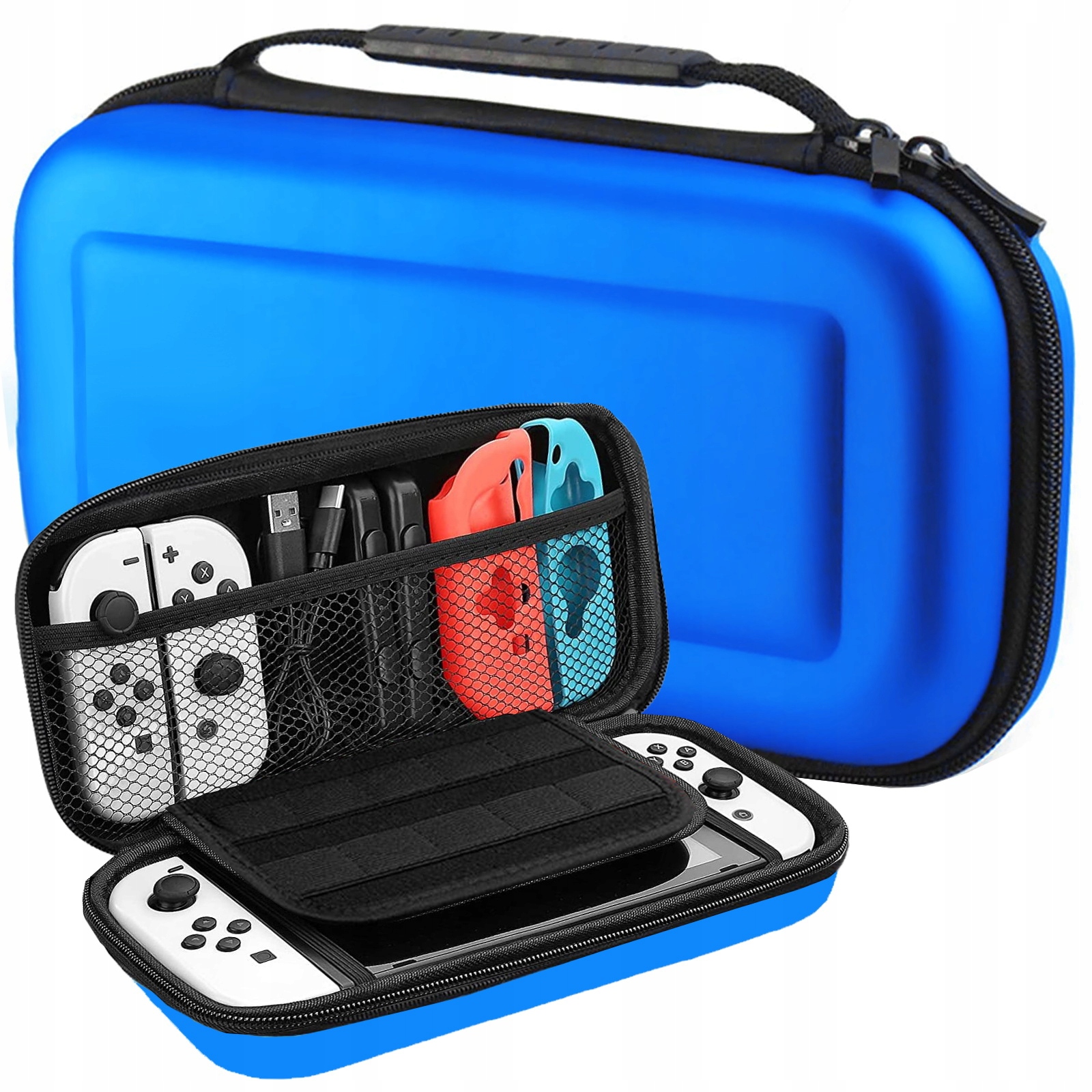 ETUI FUTERAŁ WZMOCNIONY DO NINTENDO SWITCH OLED NIEBIESKI