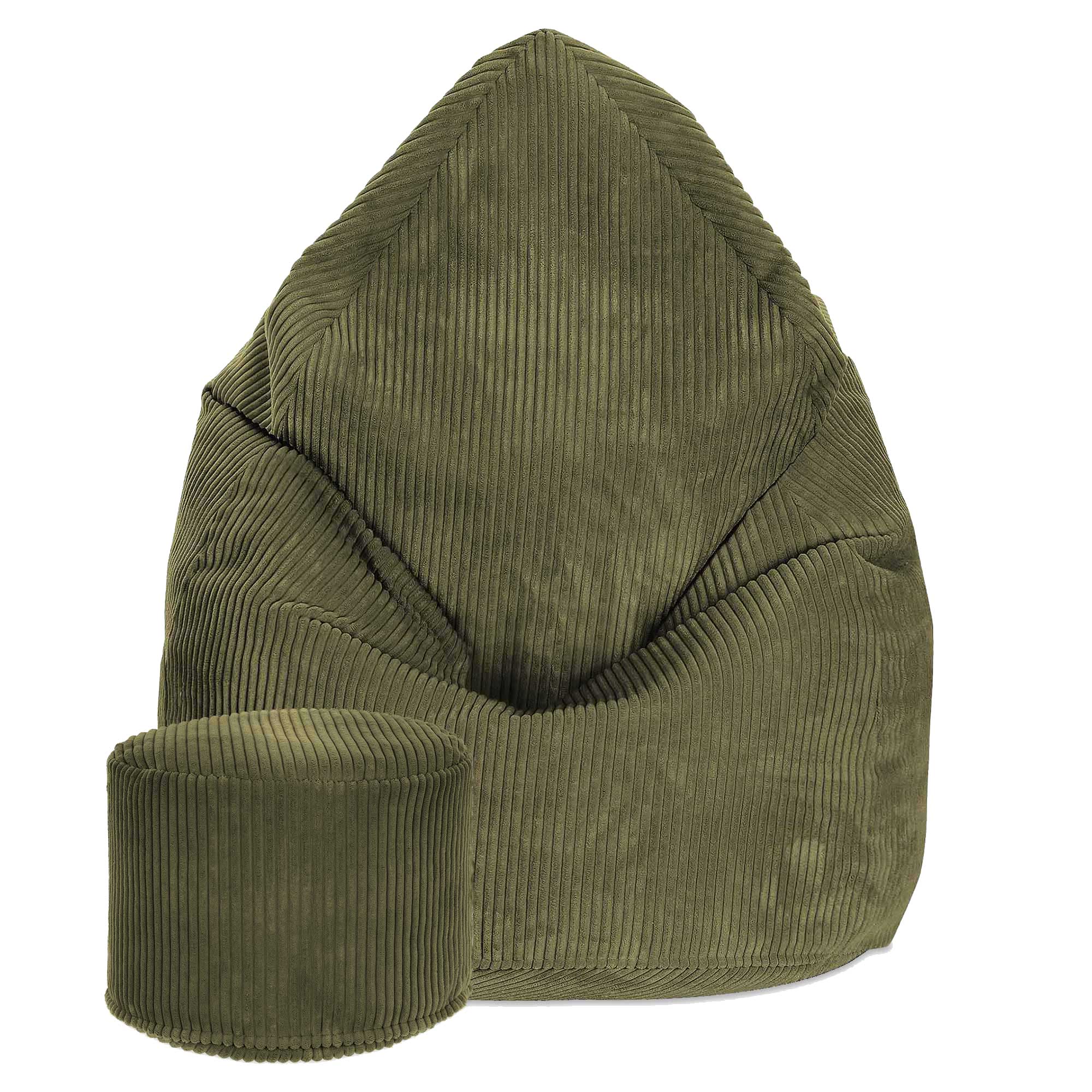 Pufa Sztruks Worek Sako XXL Producent Dark Olive Podnóżek Gratis Prezent