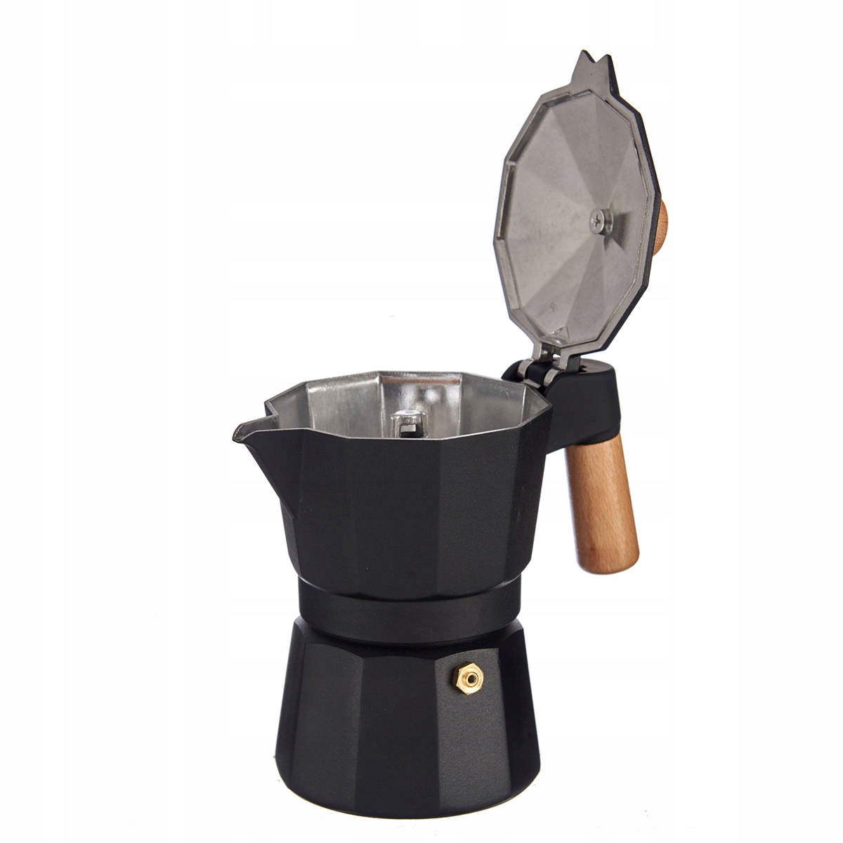 KAWIARKA do parzenia kawy ALUMINIOWA 150 ml CZARNA Marka Kinvara