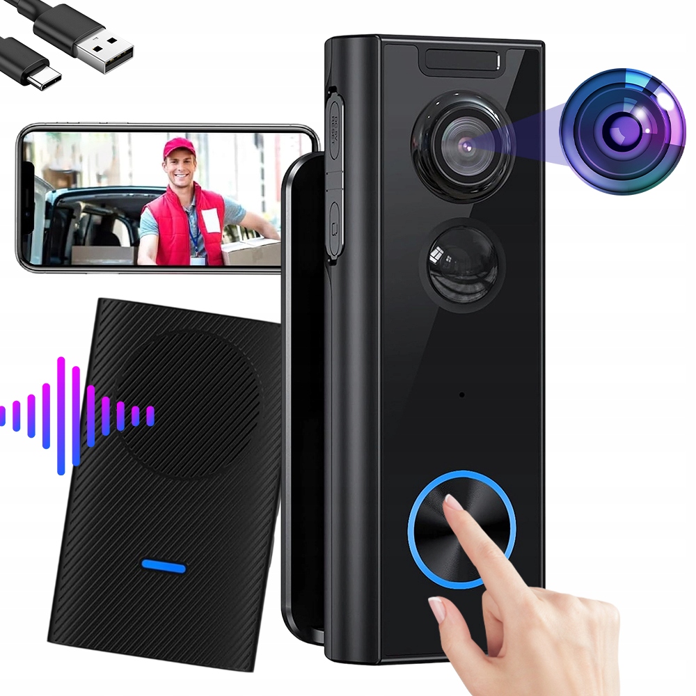 Full Hd 4 Mp Videotelefon, Jasná Kvalita Obrazu, Široký Pozorovací Úhel 166°