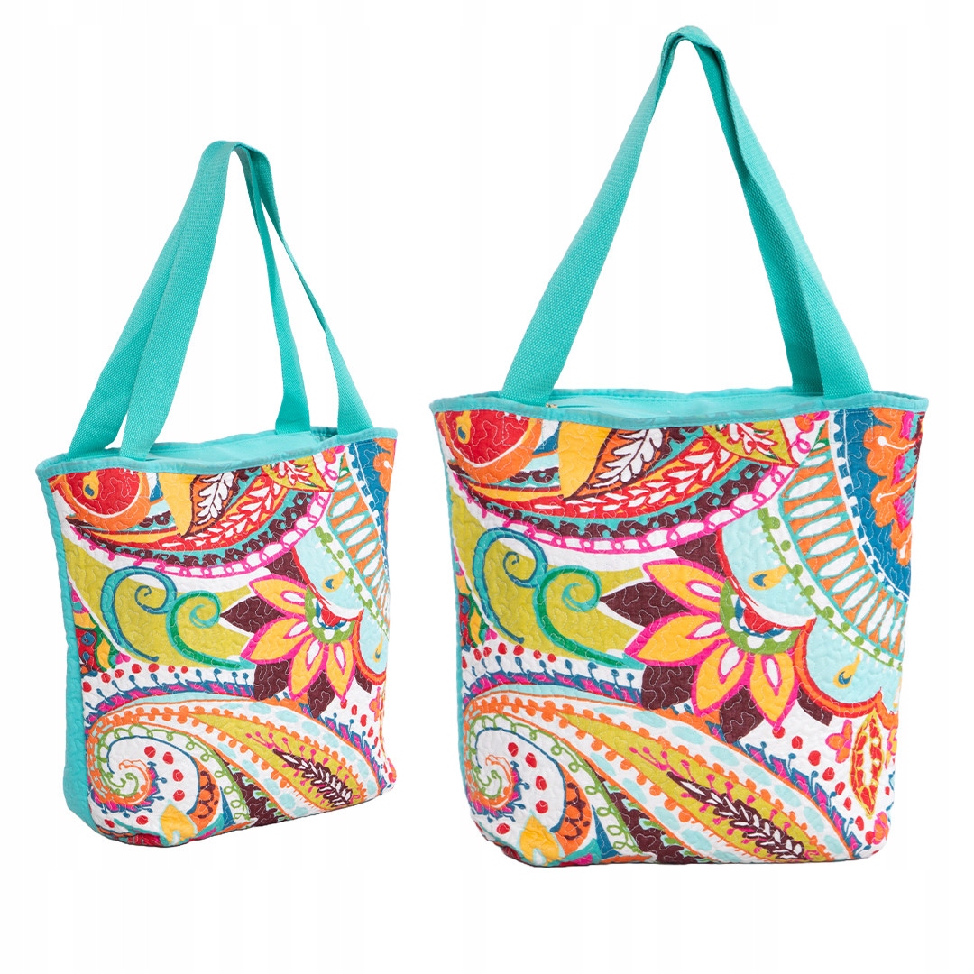 Zelená taška s Uni vzorem.