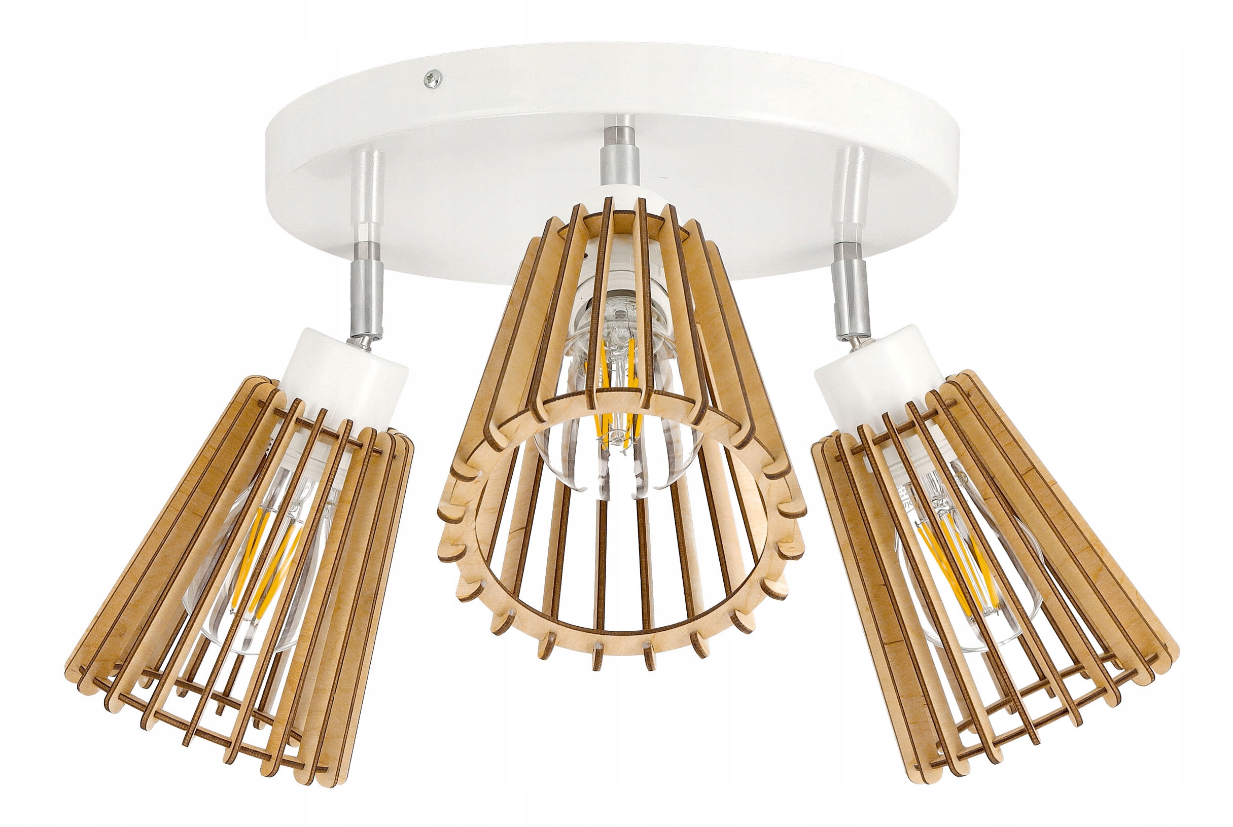 Lampa stropní svítidlo lustr pohyblivý strop 3 Dřevo eko