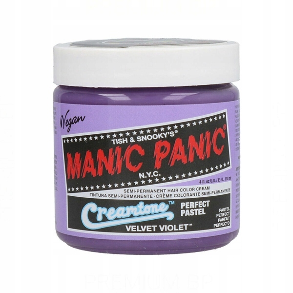 Barvy na vlasy Classic Manic Panic Creamtone Velvet Violet (118 ml)