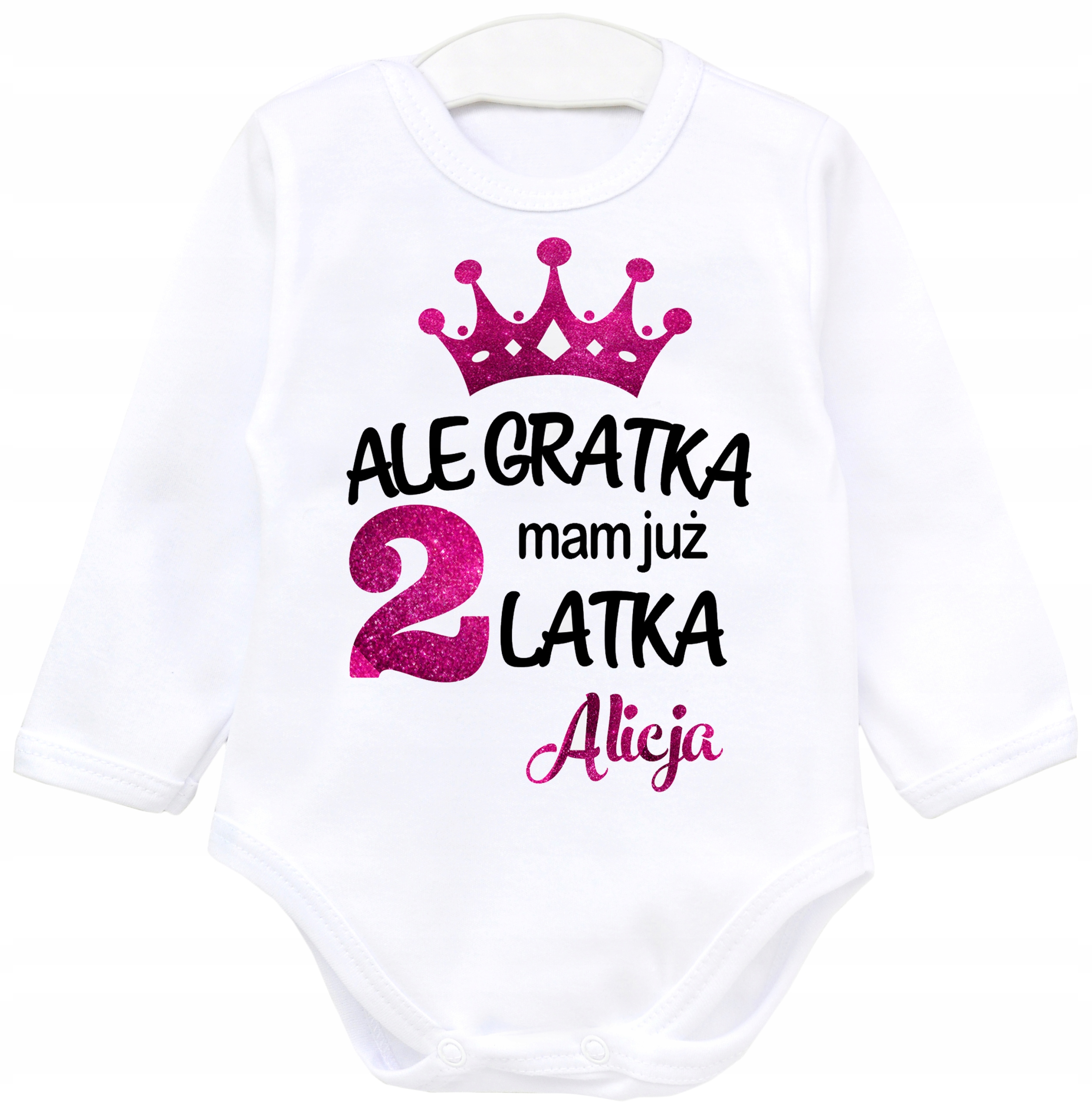 

Body dł rękaw Ale gratka mam 2 latka Imię r. 92