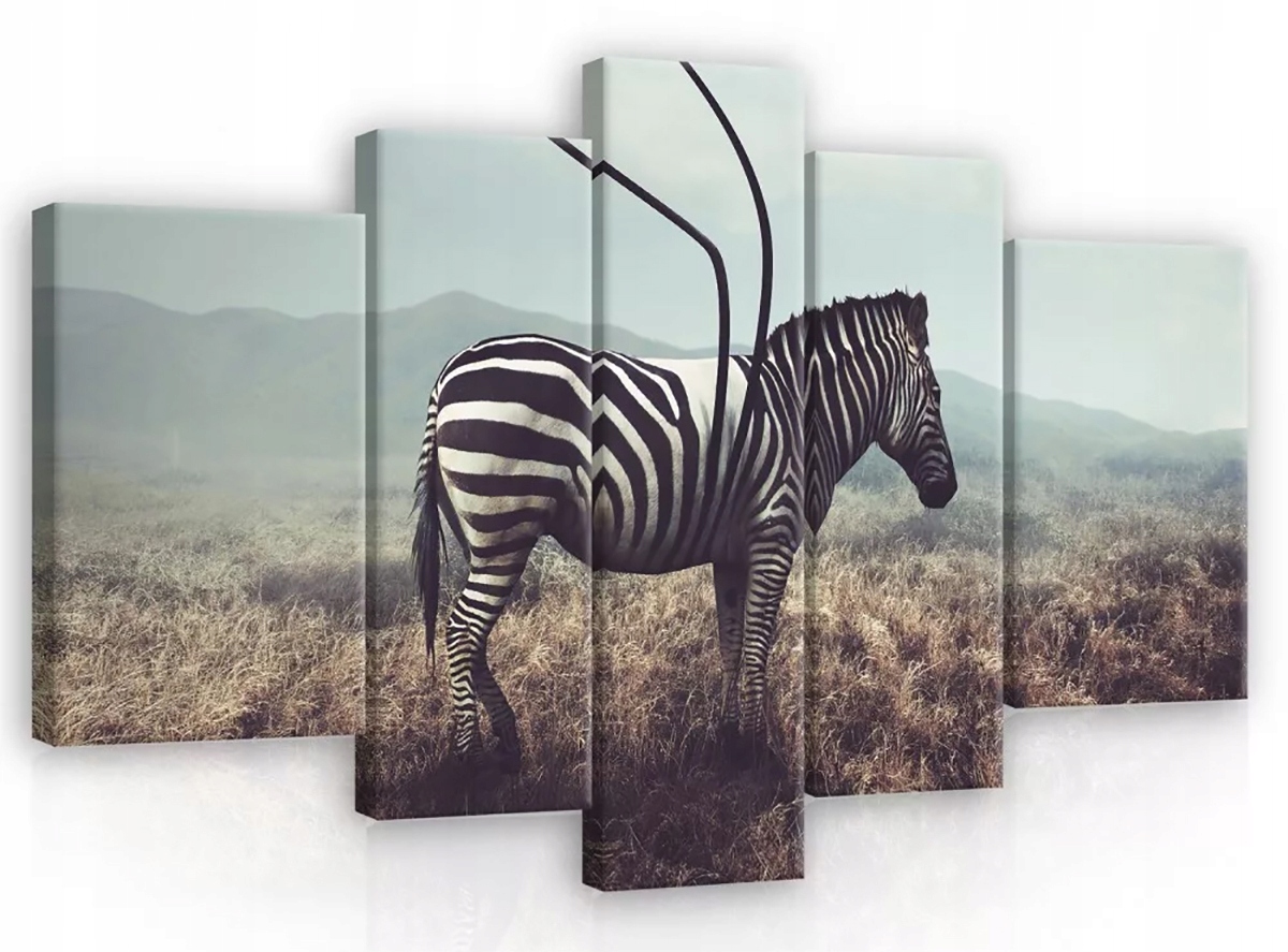 Obraz Na Plátně Canvas 170x100 Zebra Pruhy Krajina