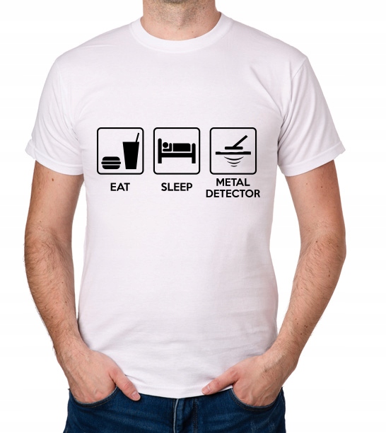 

koszulka Eat Sleep Metal Detector prezent
