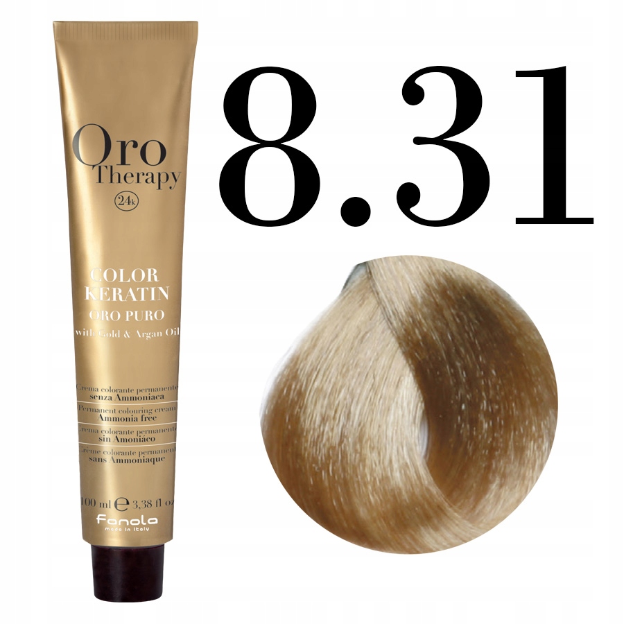Oro Puro 8.31 Barva Bez Amoniaku 100ML Fanola