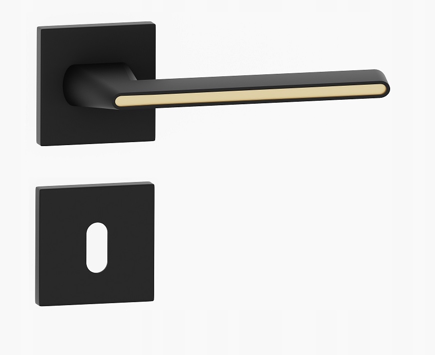 kľučka kľučky Rufinia Qr čierna zlatá rozety Wk