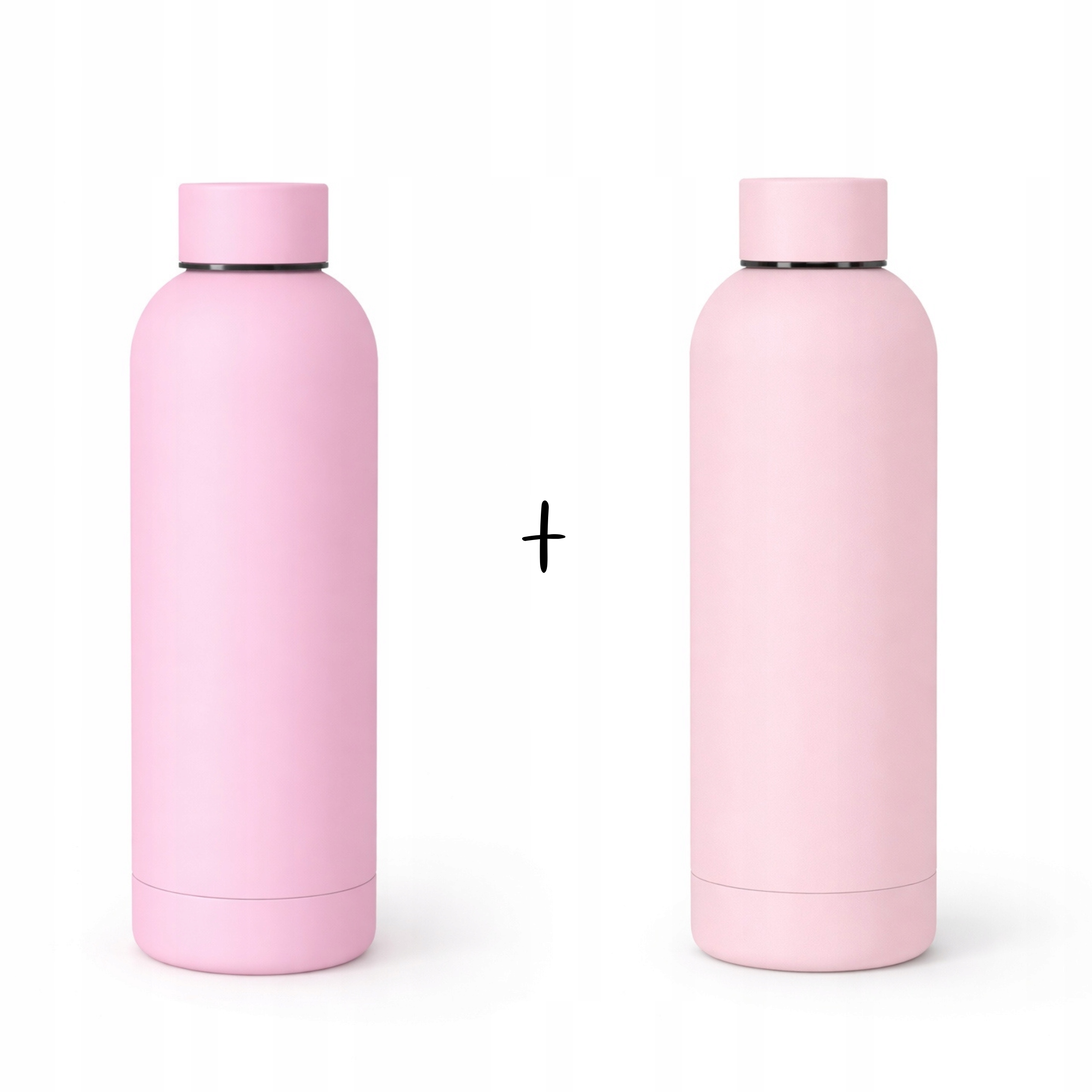 Termoláhev Ocelová Set Růžová 2x 500 ml Teplé a studené nápoje