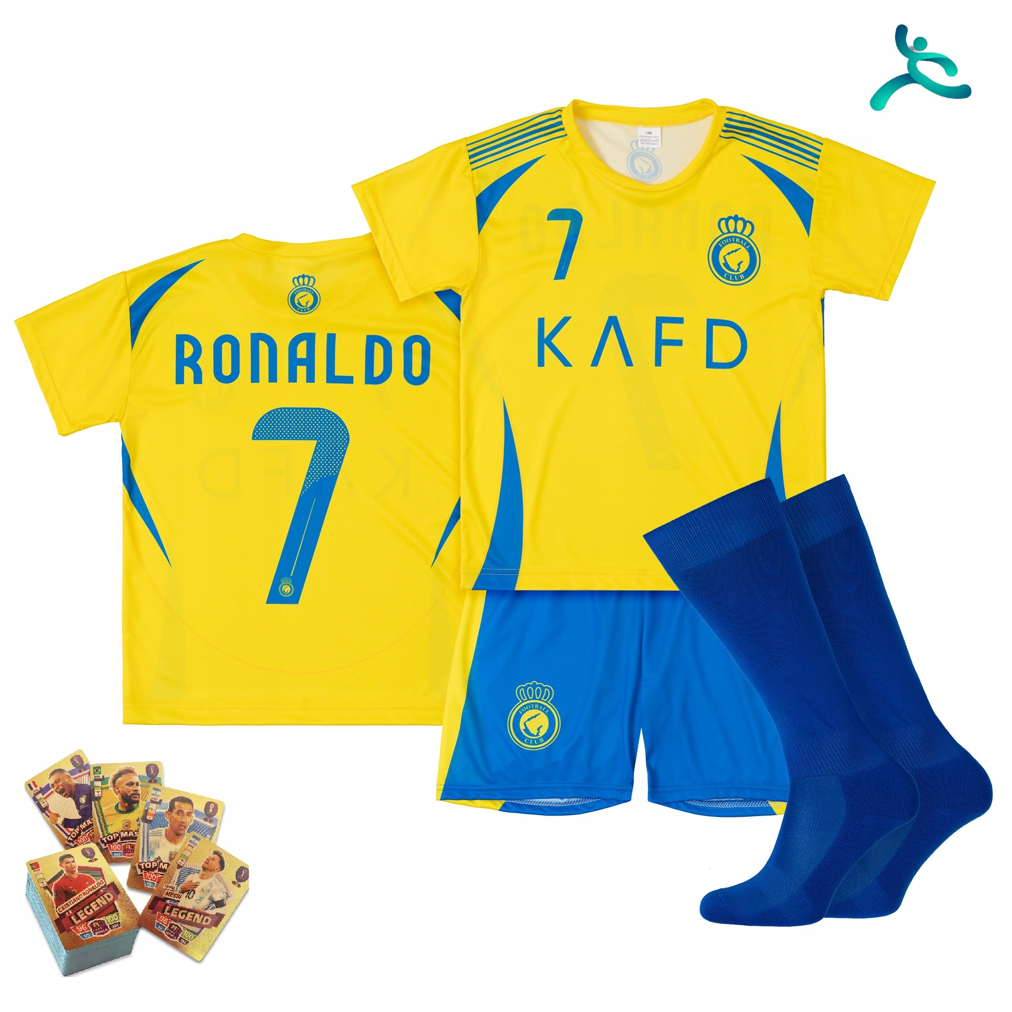 Fotbalové oblečení komplet dárek Ronaldo vel 134