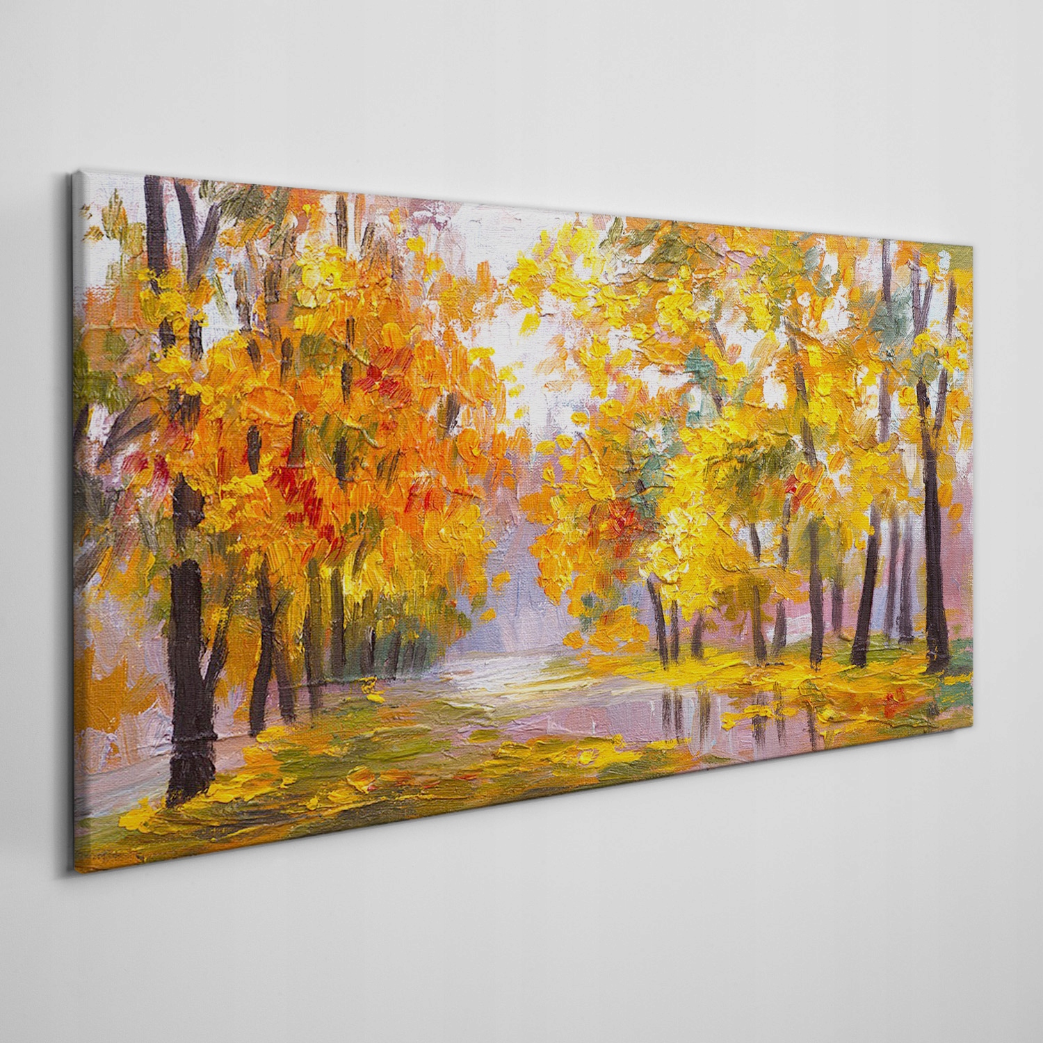 

Płótno obraz na ścianę Las liście jesień 100x50 cm