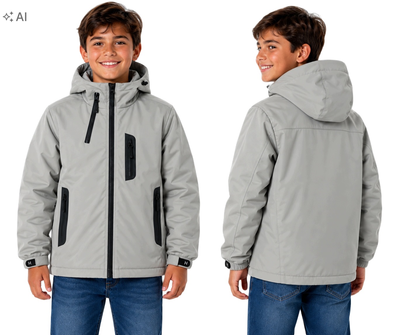 Kurtka chłopięca przejściowa softshell, wodoodporna/wiatroszczelna 164