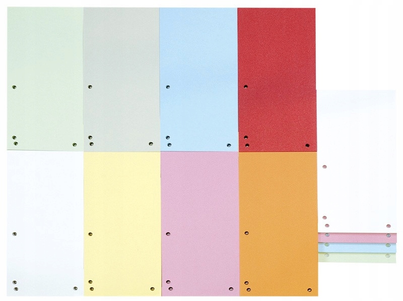 PRZEKŁADKI KARTONOWE 235X105MM DO SEGREGATORA Kod producenta 8620100-16PL