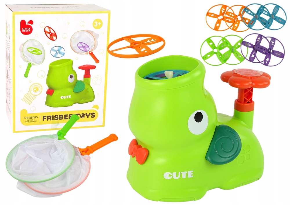 Gra Zręcznościowa Złap Frisbee Słoń Zielony