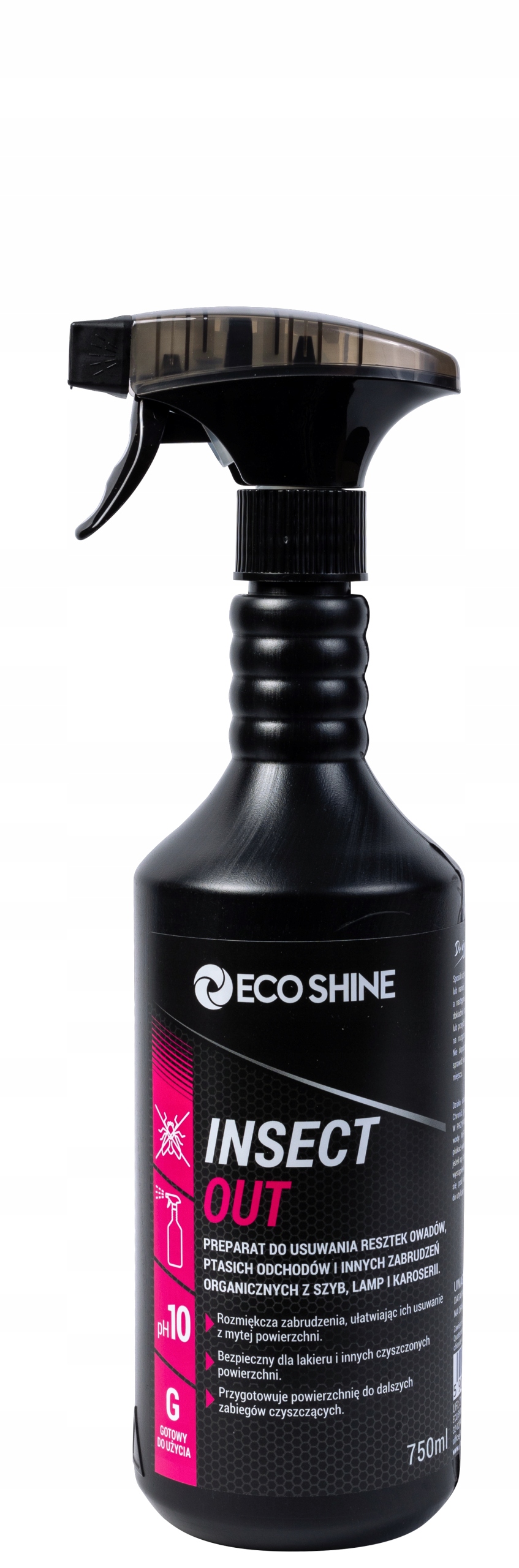Eco Shine Insect Out 0,75L do usuwania resztek owadów, ptasich odchodów