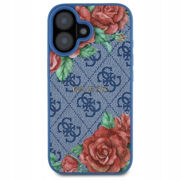 Pouzdro Guess pro iPhone 16, obal MagSafe Květiny Ženské pouzdro Dámská zadní strana