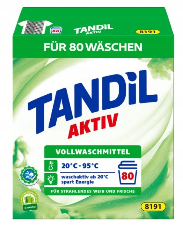 Tandil Prací prášek Silný prací prostředek na bílé tkaniny 5,2 kg 80p z Německa