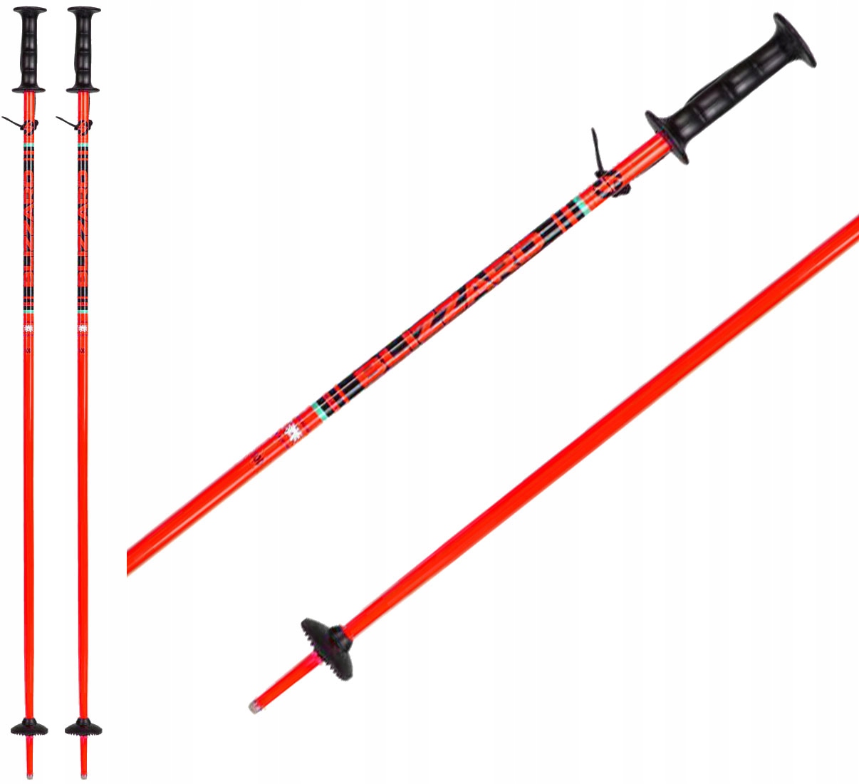 Kije narciarskie dziecięce Blizzard Race Jr Junior neon orange 85 cm