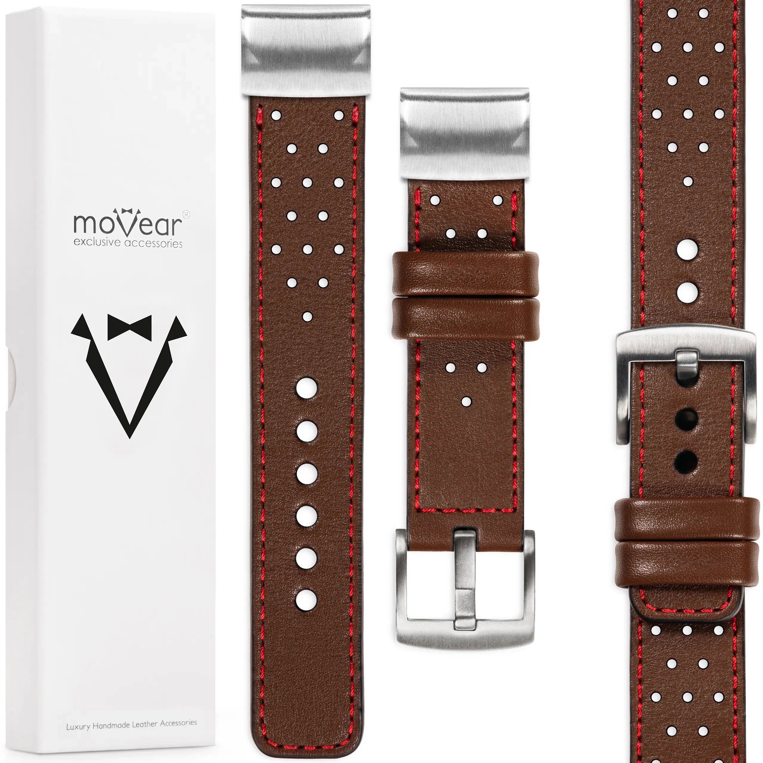 Kožený řemínek pro Garmin Fenix 8 7 6 5 Epix QuickFit 22, exkluzivní Polský