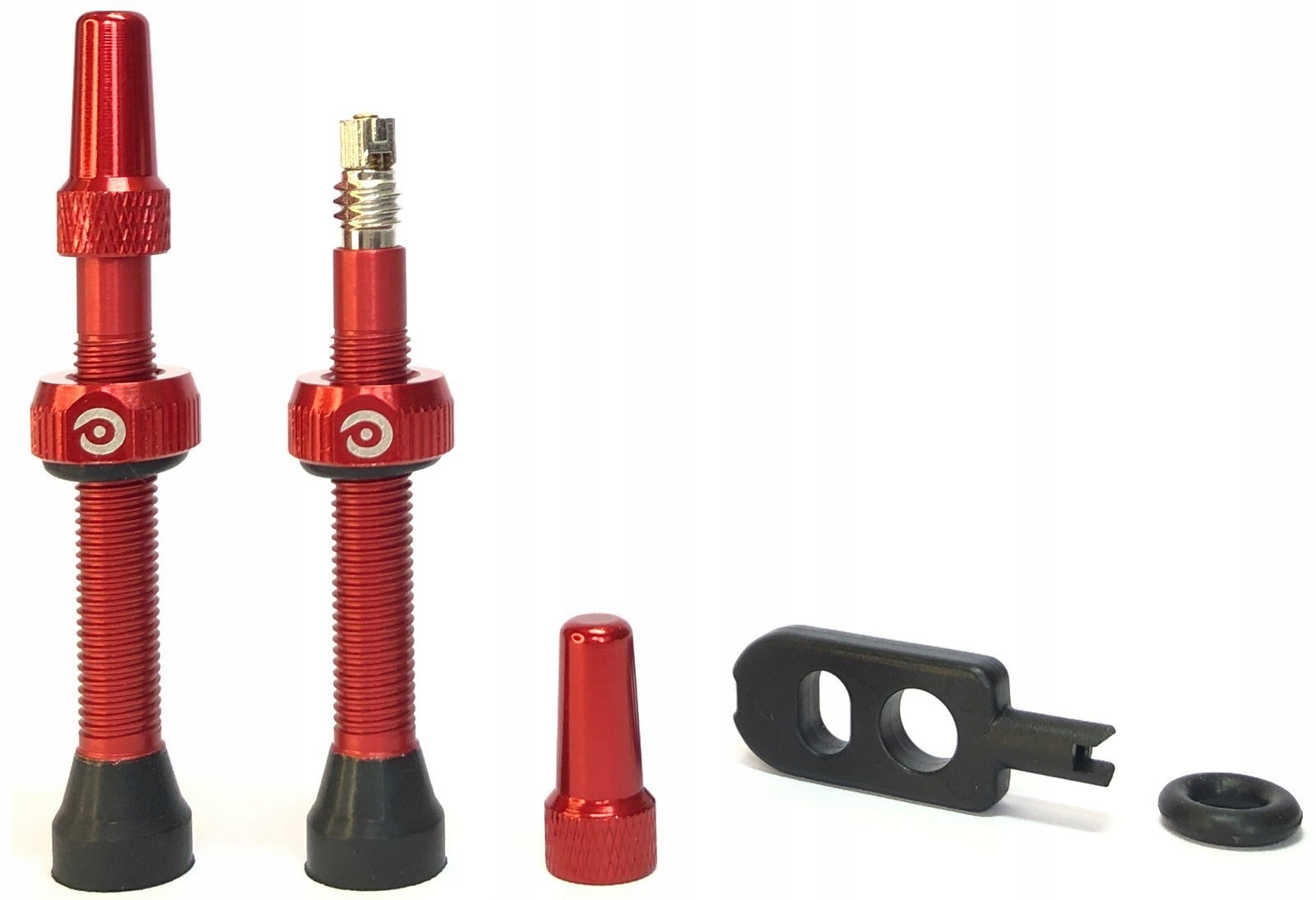 Wentylki Zaworki MOMUM TAV Aluminiowe 2szt Klucz Tubeless Bezdętkowe Presta