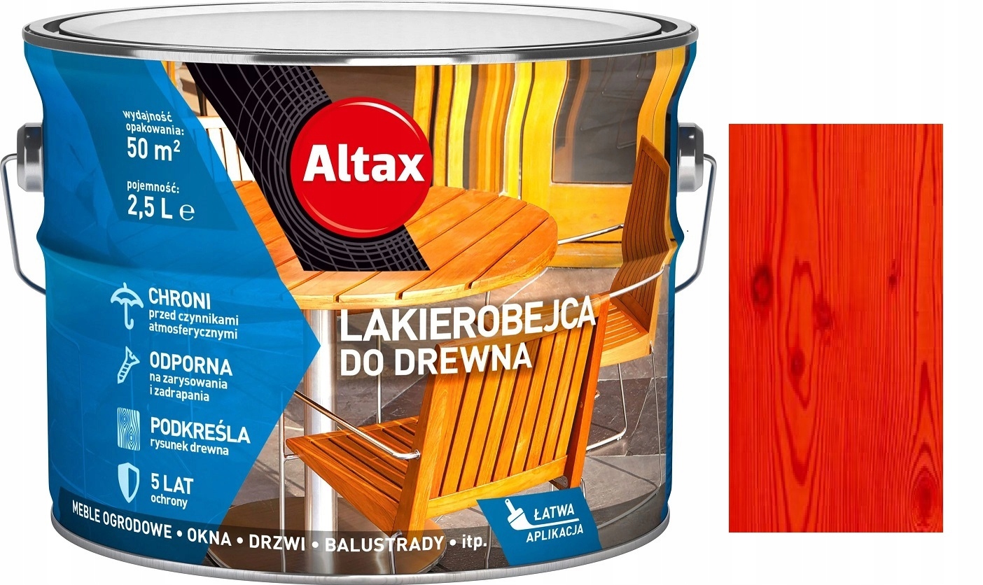 

Altax Lakierobejca Do Drewna Mahoń 2.5L