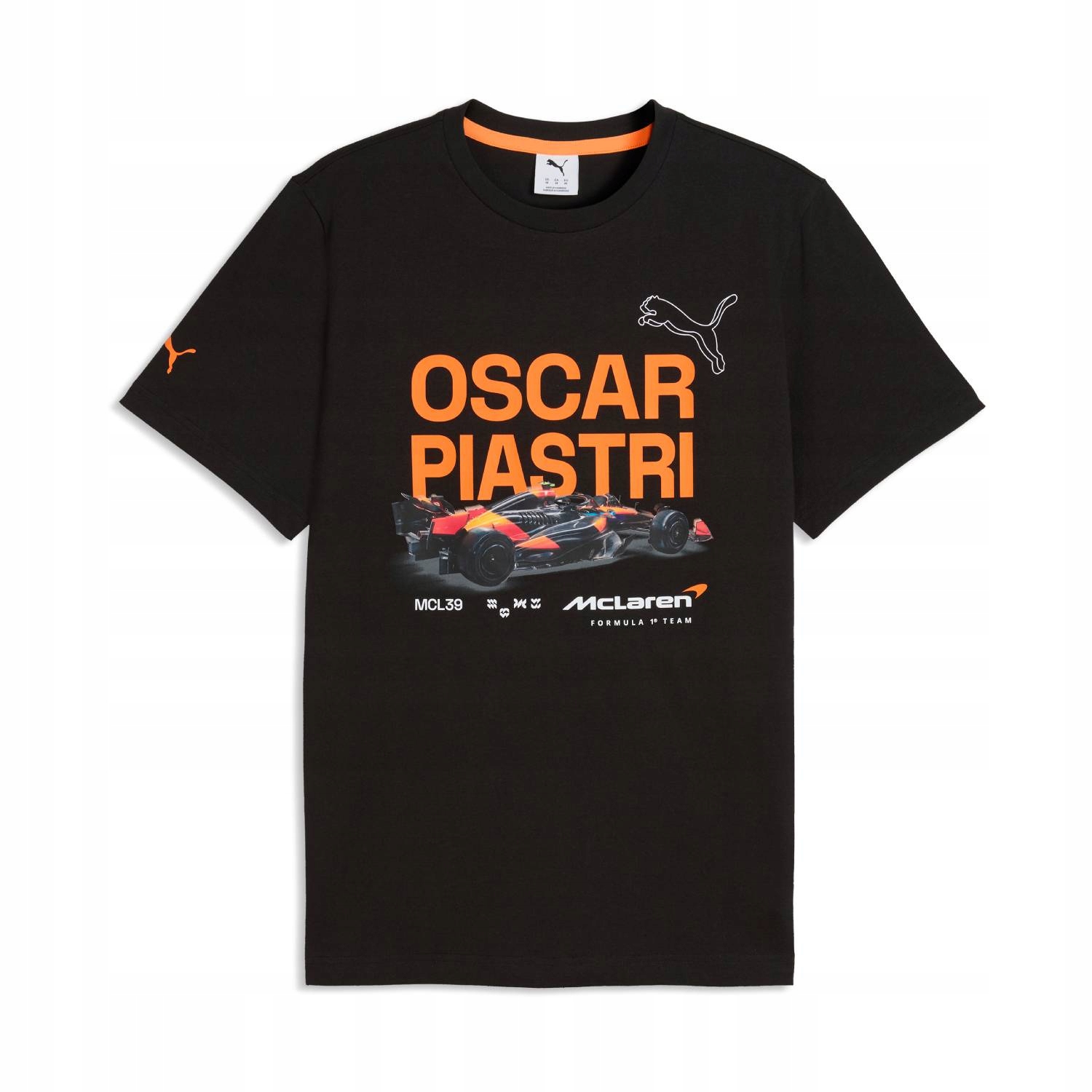 Tričko černé Oscar Piastri McLaren F1 2026 (s)