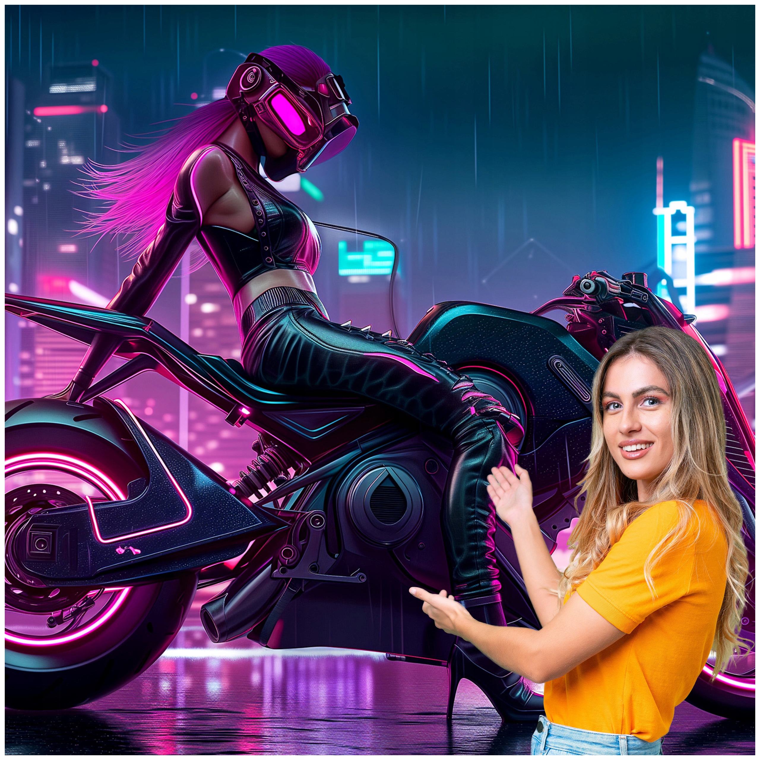 Fototapeta 3D Pro Mládež Auto Motocykl 392x260 DMSM47W