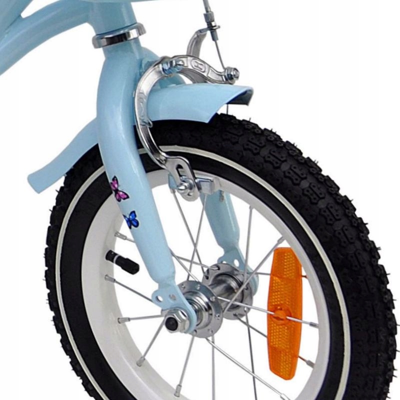 Rower 12 cali TWINKLE GIRLY Butterflies Light BLUE Model TWINKLE Girly