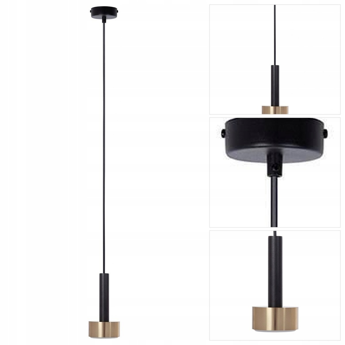 Černá závěsná lampa Stamp moderní nad jídelní stůl Sigma Lighting
