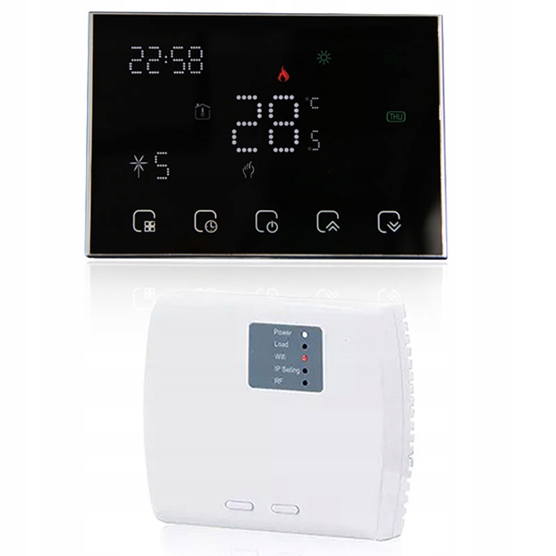 

Termostat Split 16A/zwierny Czarny Ps Wifi Tuya