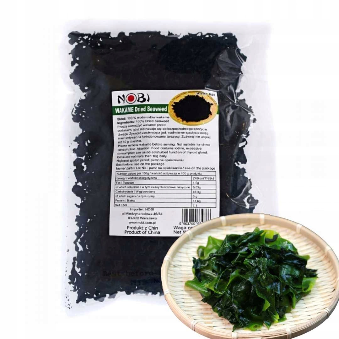 

Wodorosty Wakame Algi Morskie 100g Suszone Cięte