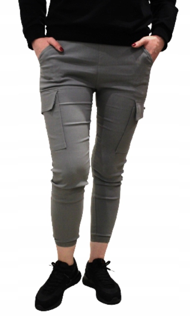 SPODNIE BOJÓWKI DAMSKIE ELASTYCZNE MIX KOLOR 4XL/5XL Zapięcie zamek