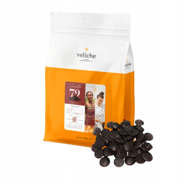 Levně Veliche 72% Belgická hořká čokoláda (dark Sensation) 2,5 kg