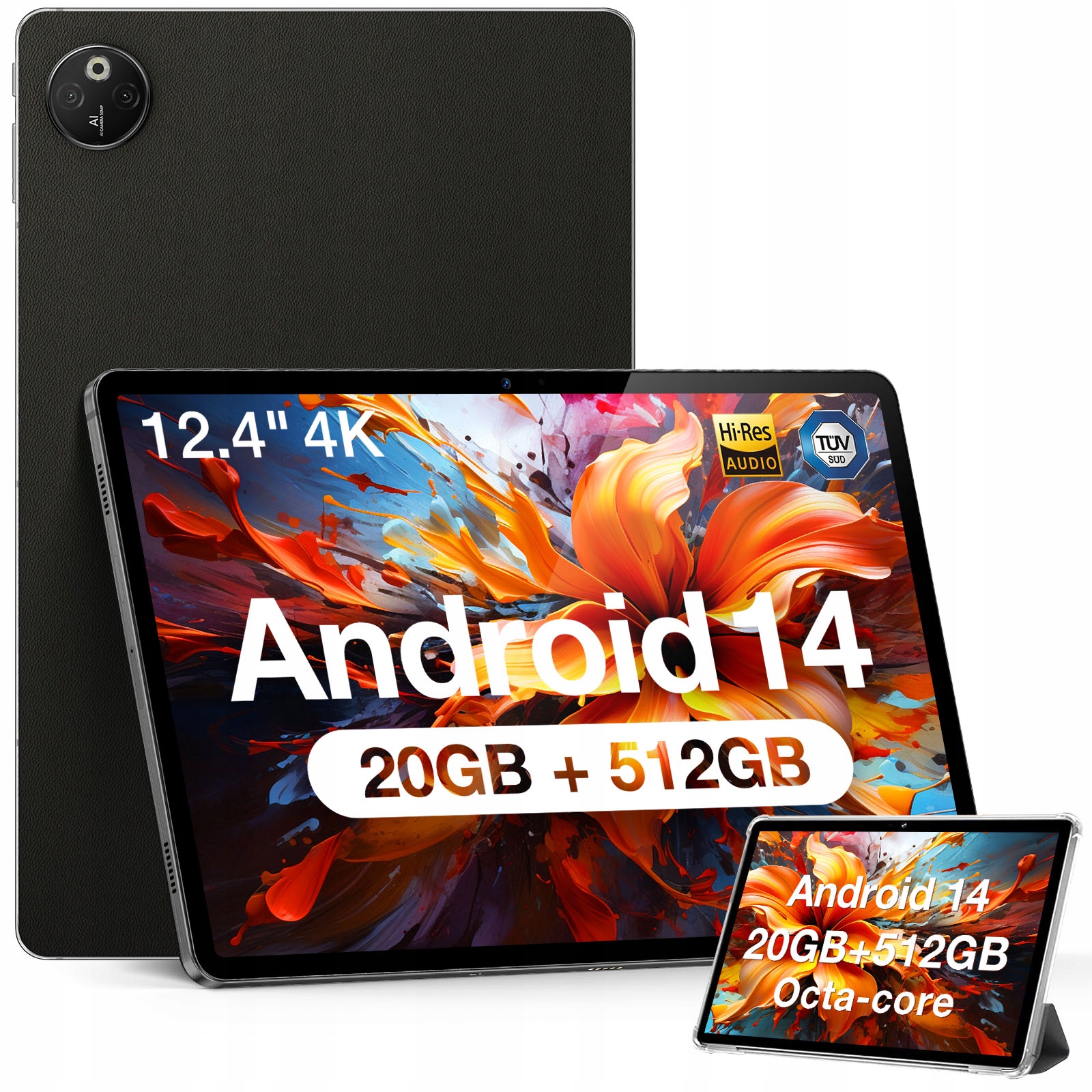 Tablet Doogee T30MAX 12,4" 20 Gb 512 Gb 2TB, 10800mAh, 4G Lte, čierny (black)