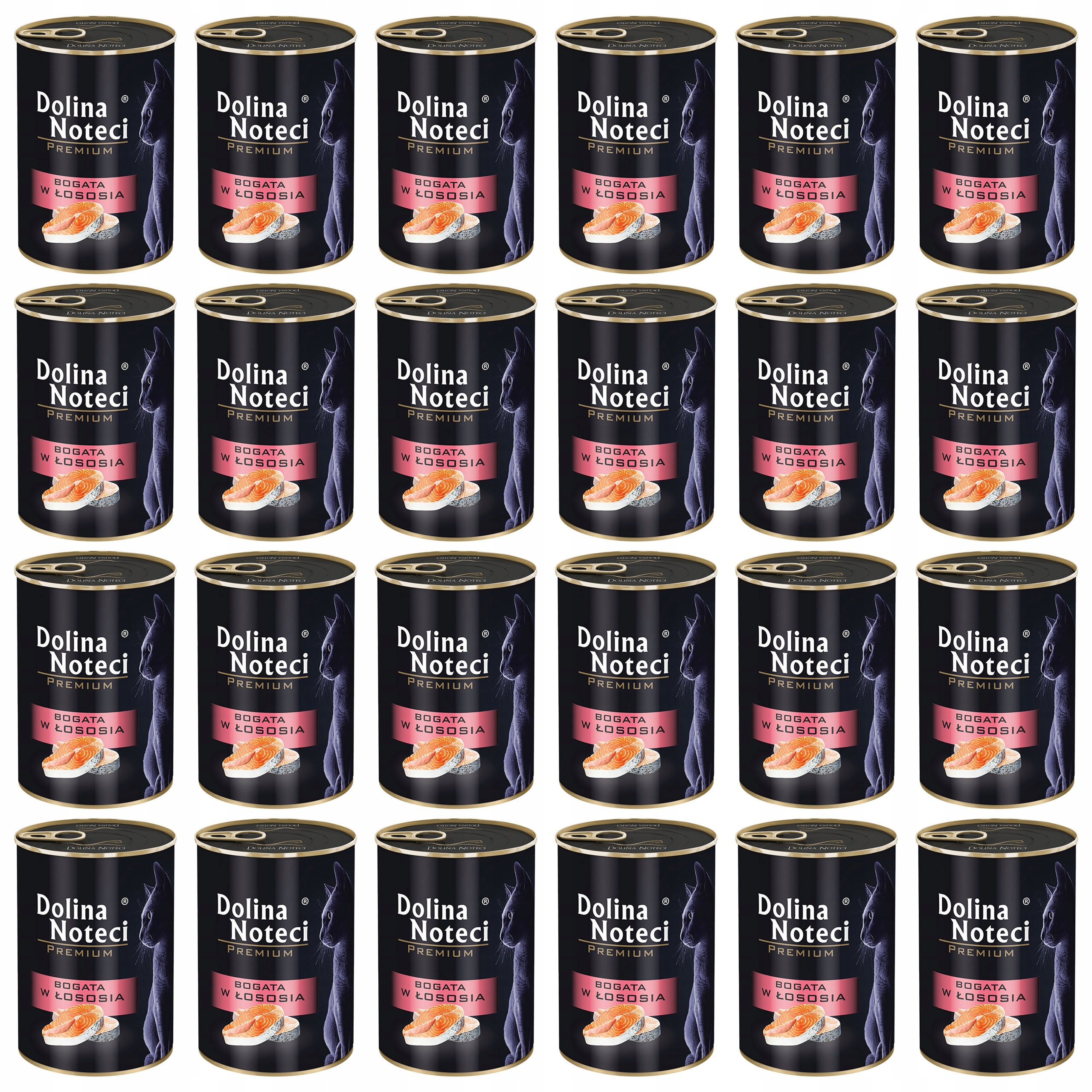 Levně Dolina Noteci Premium Krmivo mokré pro kočky Losos 24 x 400 g bez obilovin