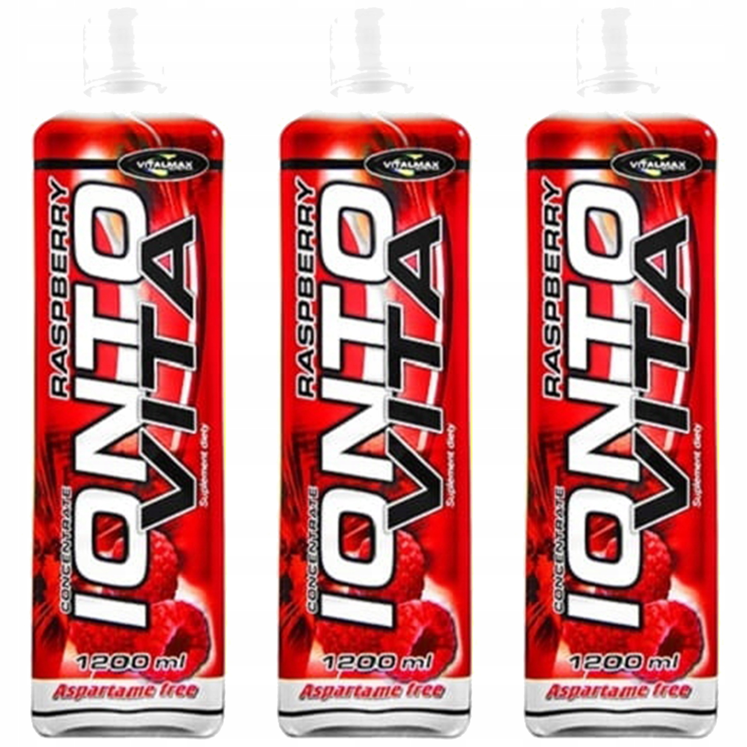 3x Isotonický nápoj Vitalmax Vitamin Drink 1200 Ml Elektrolyty L-karnitin