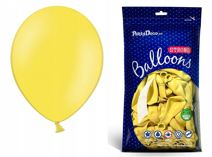 

Balony Pastelowe Duże 12" 100szt 17,99 Żółte