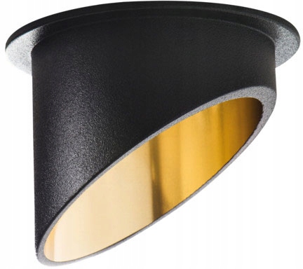 Oprawa sufitowa halogenowa MR16 GU10 czarno-złota