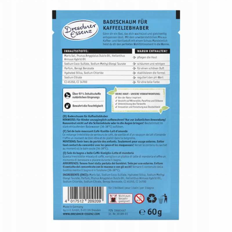 DRESDNER ESSENZ pianka do kąpieli 60g PERFECT MATCH EAN (GTIN) 4017512209209