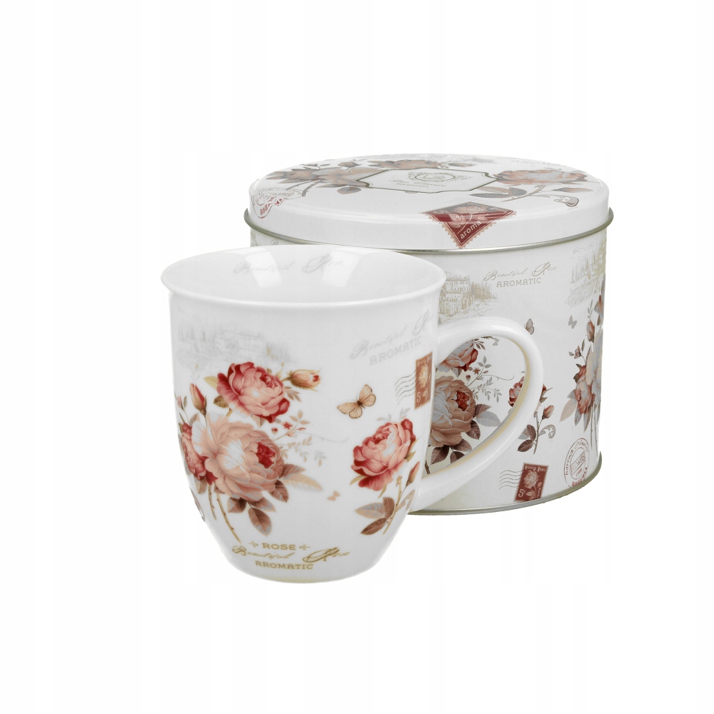 

Kubek porcelanowy z puszką na herbatę 400ml