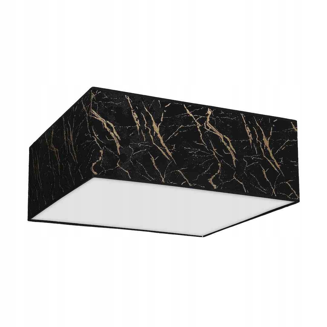 MiLAGRO Stropná lampa Senso Black/Gold Štvorec 3Xe27 Závesný luster