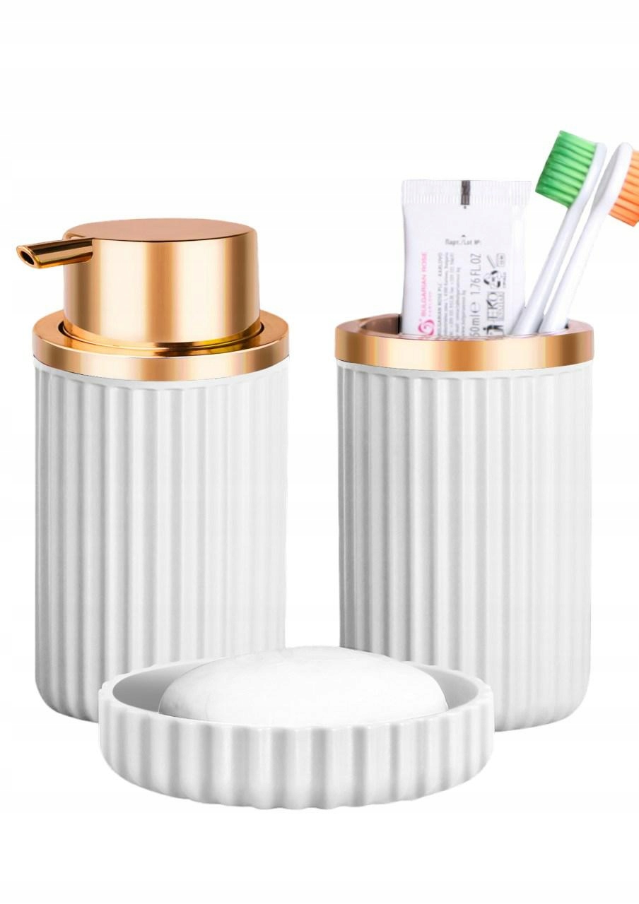 

Zestaw akcesoriów łazienkowych Wc 3el biały 972