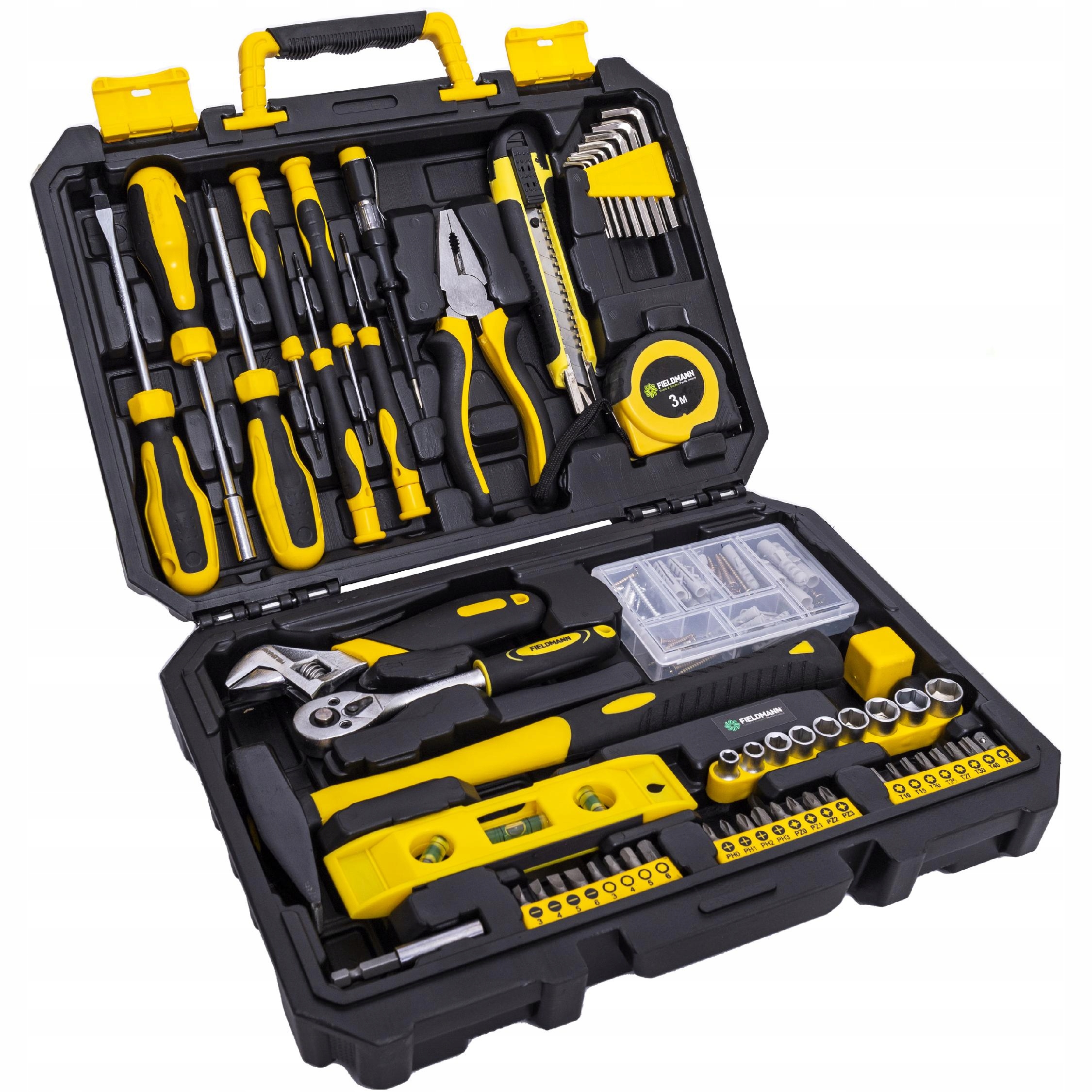 Zestaw Narzędzi Fieldmann Fdg 5013-138R 138 szt Bity Nasadki Śrubokręty