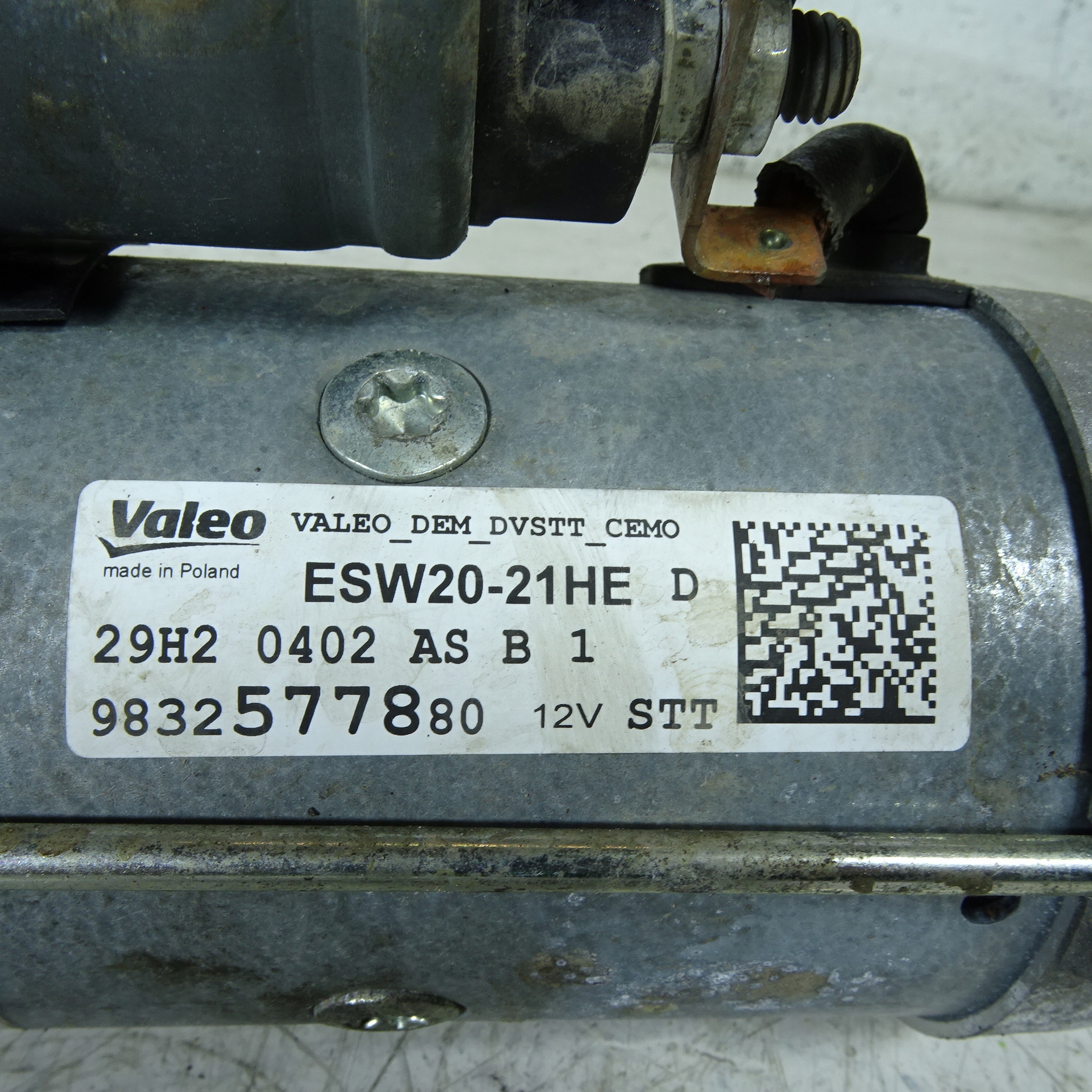 TOYOTA PROACE CITY 1.5D starter 9832577880