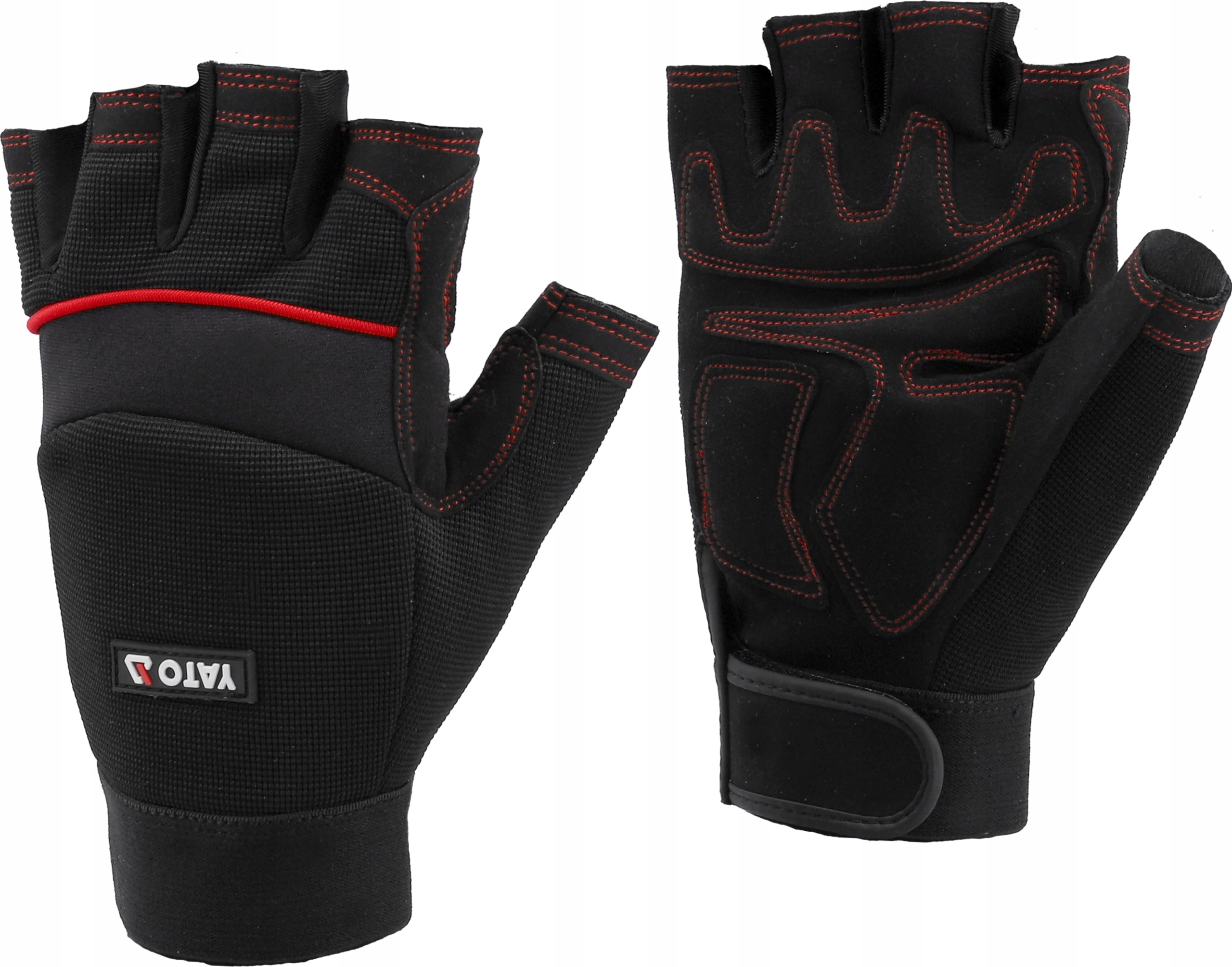 YATO RĘKAWICE BEZ PALCÓW ROBOCZE OCHRONNE SYNTETYCZNE ROZMIAR 10