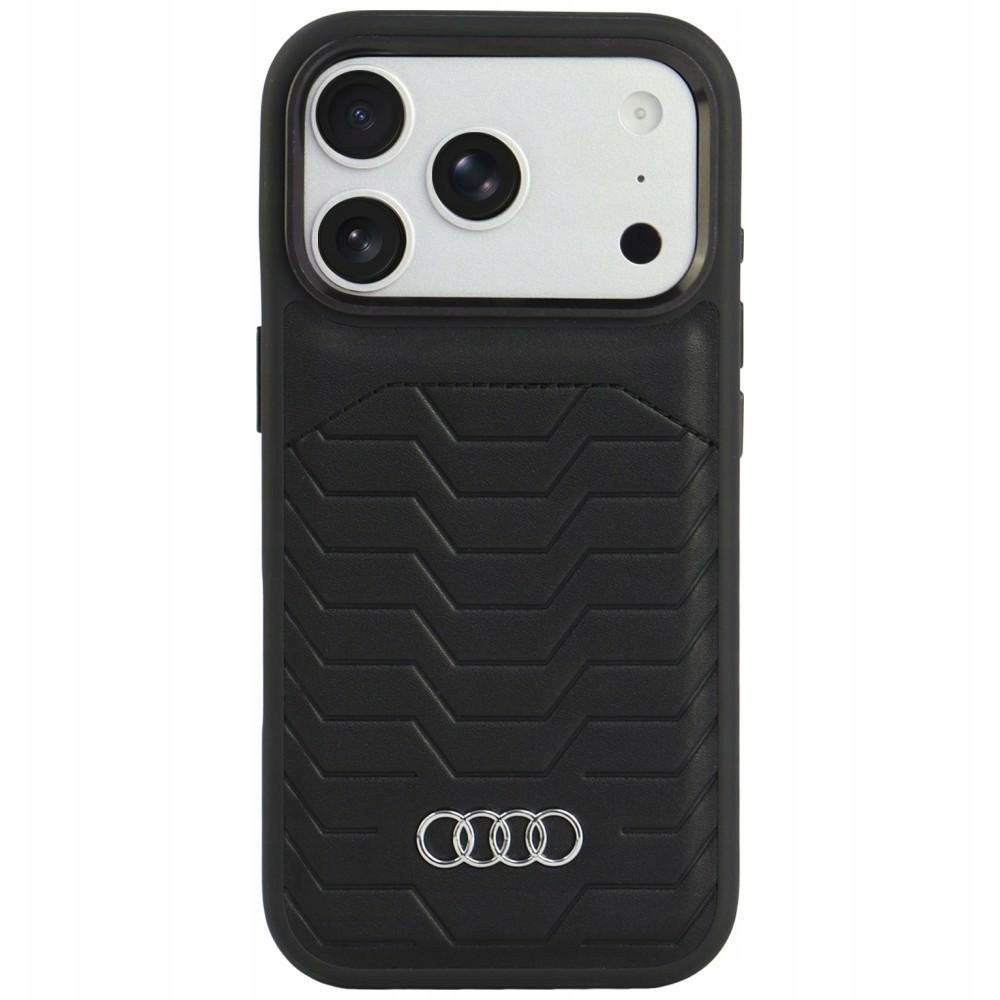 Pouzdro Audi Gt Synthetic Leather MagSafe pro iPhone 18 Pro 17 Pro, černé