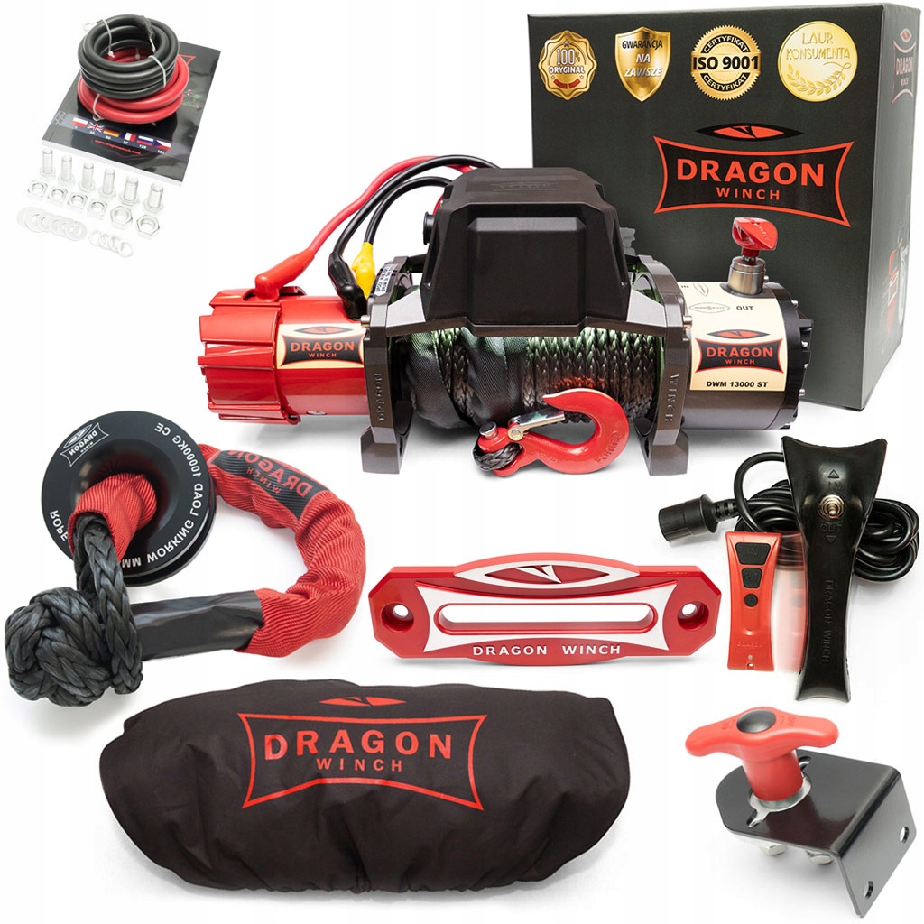 6T Naviják 12V Elektrický Naviják Pilot automobilová syntetický lano